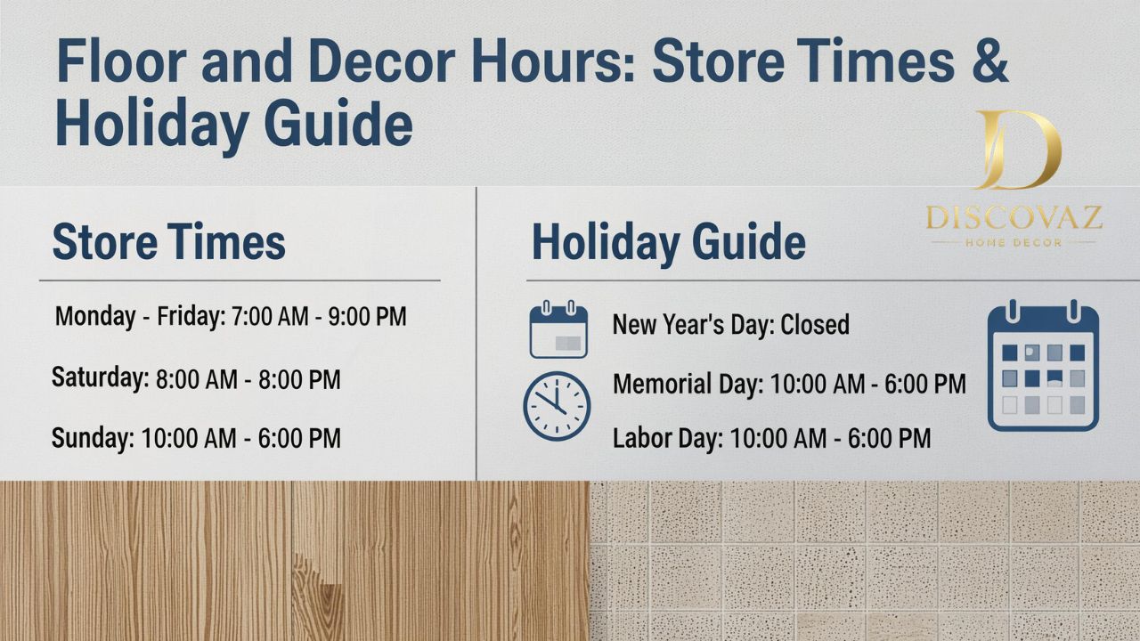 Floor and Decor Hours: Store Times & Holiday Guide